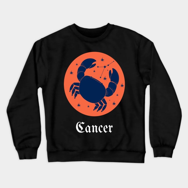 CANCER ZODIAC SIGN CANCER HOROSCOPE Crewneck Sweatshirt by Top To Bottom